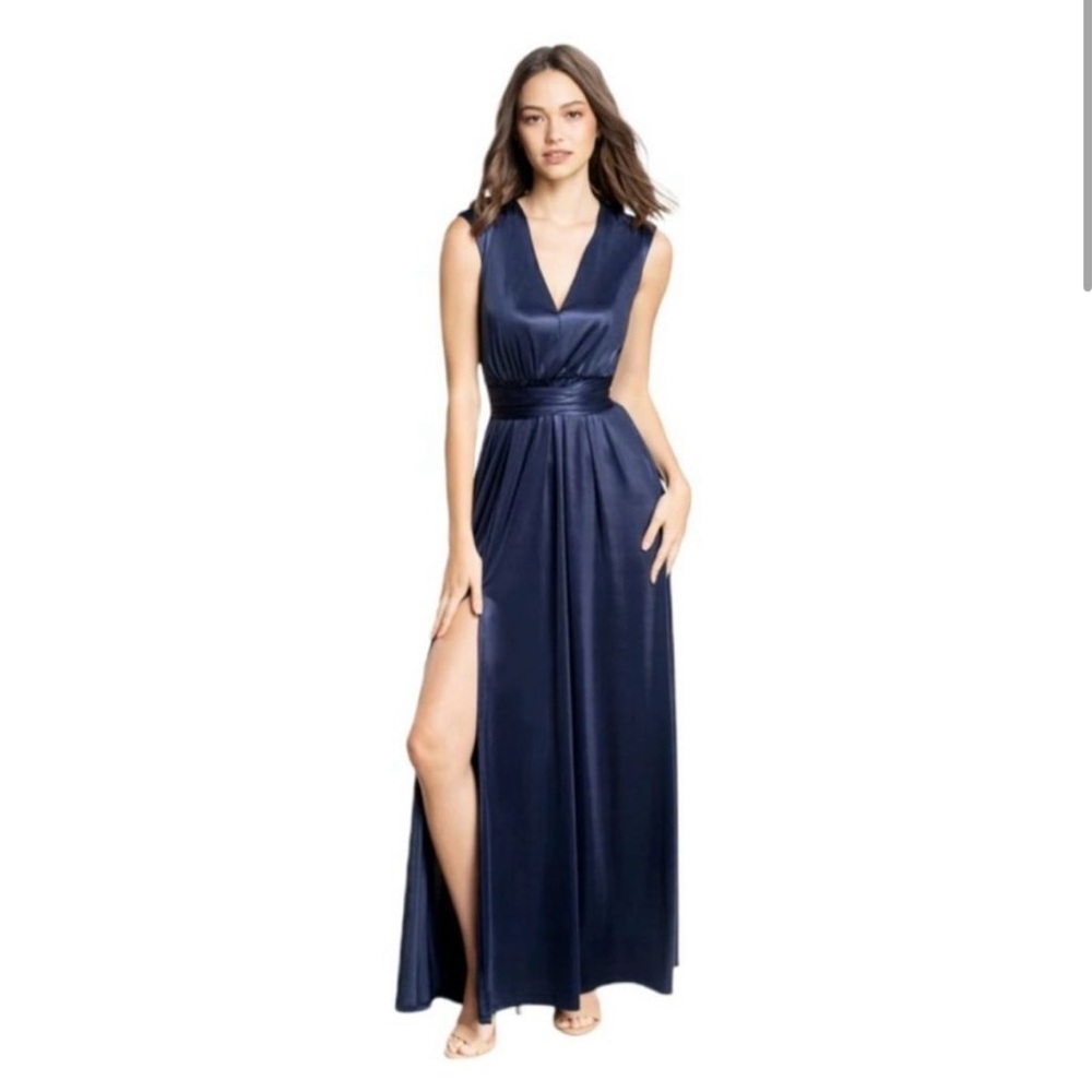 Dress the Population Krista  Navy Blue Evening Gown